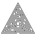 Puzzle: triangular maze.